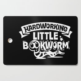 Hardworking Little Bookworm Cute Kids School Cutting Board