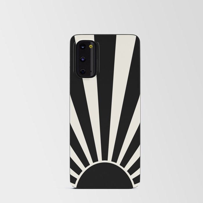 Black retro Sun design Android Card Case