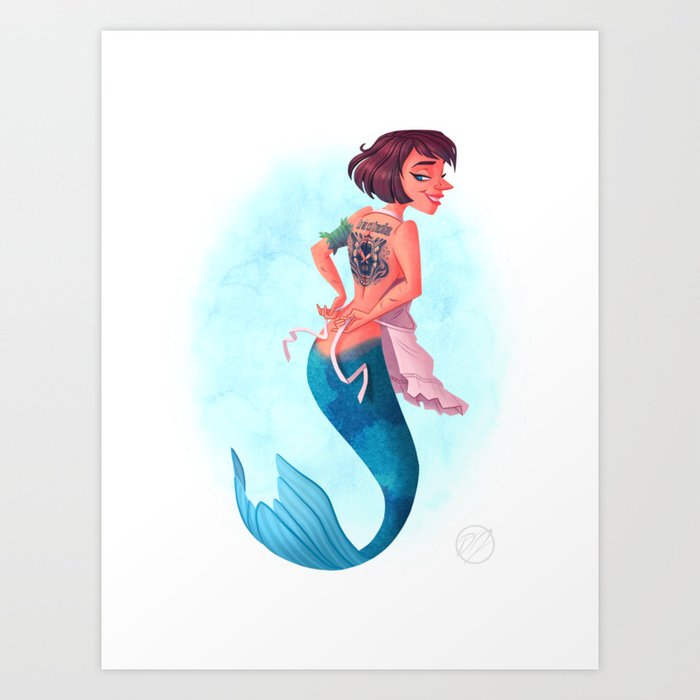 OCÉANNE -  World Class Mermaids Art Print