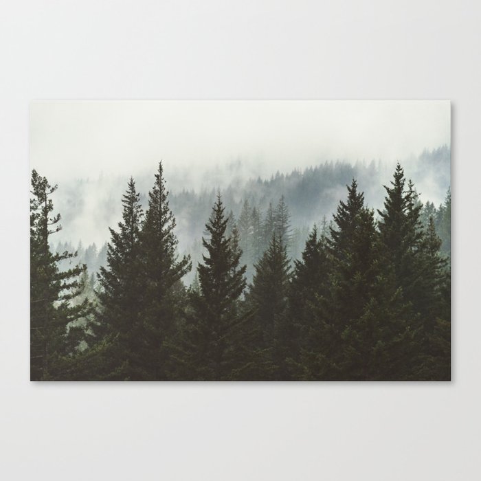 Forest Fog Mountain IV - Wanderlust Nature Photography Canvas Print