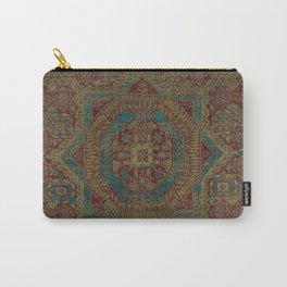 Mediterranean Medallion I // 15th Century Dark Colorful Kaleidoscope Sapphire Blue Red Rug Pattern Carry-All Pouch | Wildflowers Artwork, Chic Surf Outfitters, Boho Bohemian Color, Polynesian Patterns, Graphicdesign, Turkish Persian Rugs, Urban Beach Hippie, Modern And Vintage, Photo Picture Carpet, Geometric Moroccan 