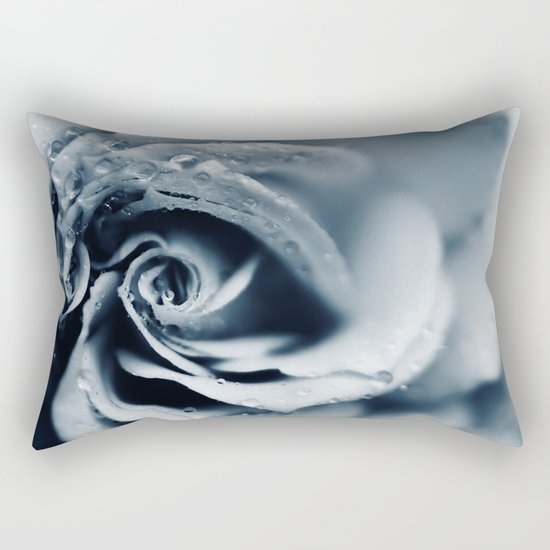 Rose - powder blue Rectangular Pillow