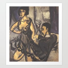 Ernst Ludwig Kirchner Couple in a Room Art Print