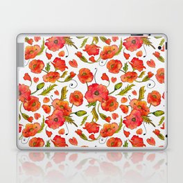 Poppy Paradise - Bright Red  Laptop Skin