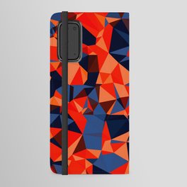 Orange and Blue Geo Print Android Wallet Case