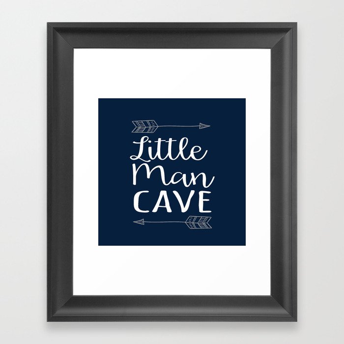Little Man Cave Framed Art Print