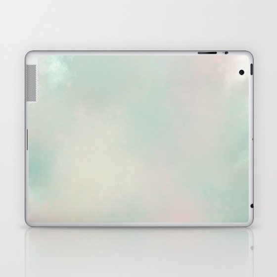 Soft Green White Laptop & iPad Skin