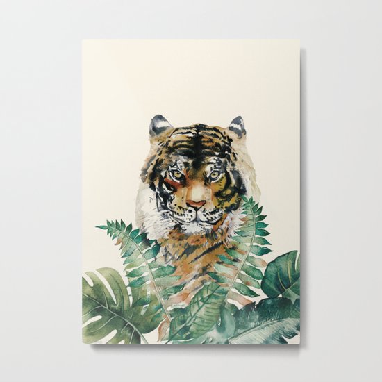 Tiger Metal Print