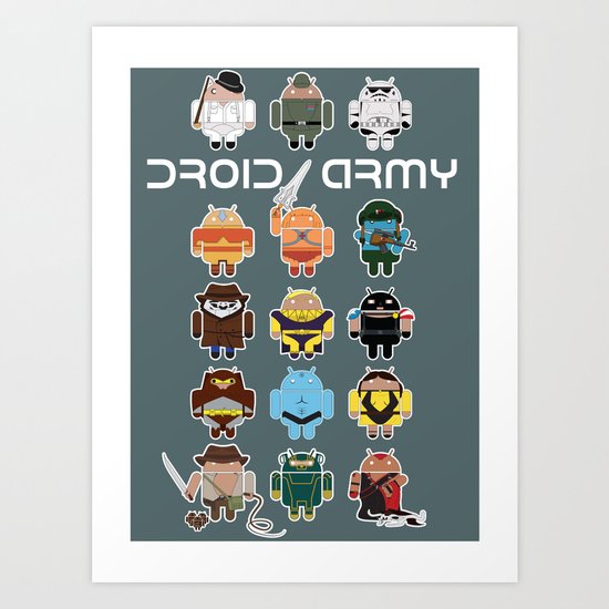 DroidArmy: Maclac Squadron Art Print