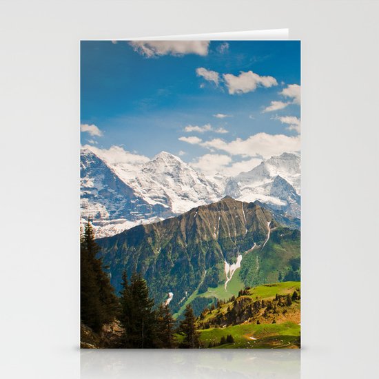 berner oberland, switzerland Stationery Cards