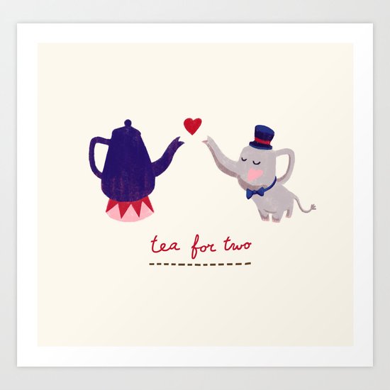 Tea for two Art Print