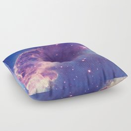 Colorful Universe Nebula Galaxy And Stars Floor Pillow