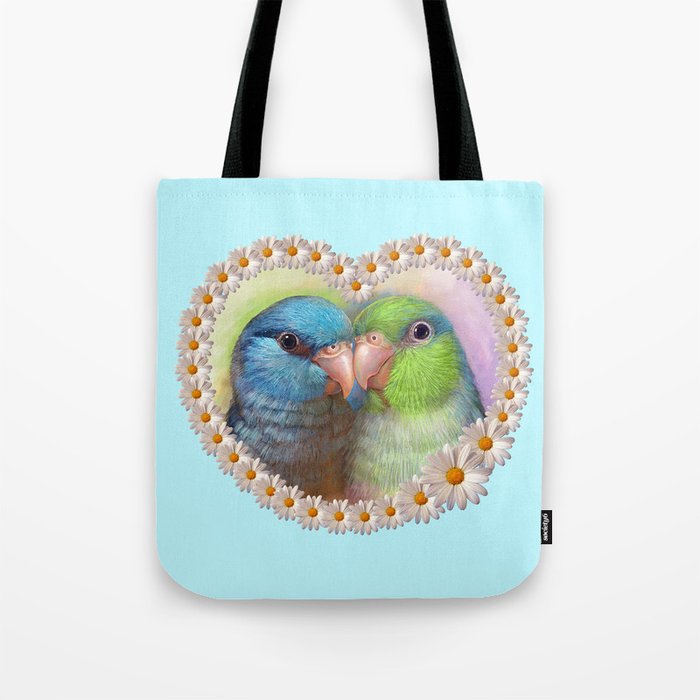 Pacific parrotlet parrot realistic painting Tote Bag