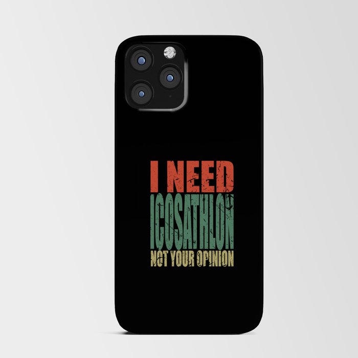 Icosathlon Saying Funny iPhone Card Case