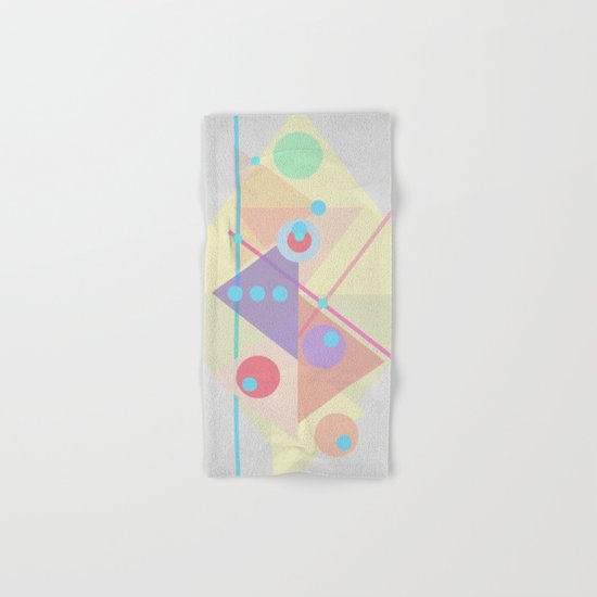 Geometric pastel 01 Hand & Bath Towel