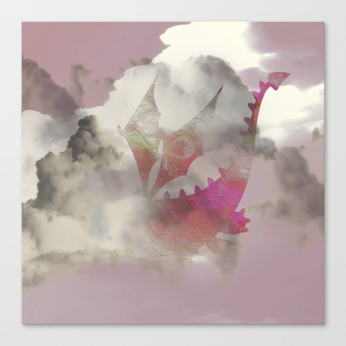 Pink Cloud Dragon Canvas Print