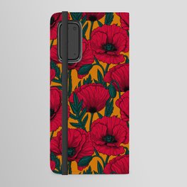 Red poppy garden    Android Wallet Case