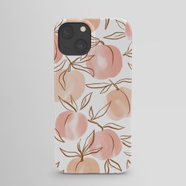 Watercolor peach iPhone Case