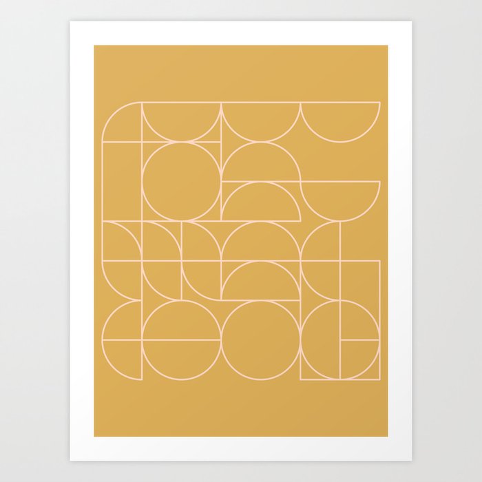 Deco Geometric 08C Art Print