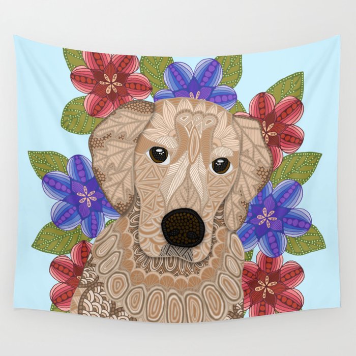 Golden Retriever Wall Tapestry