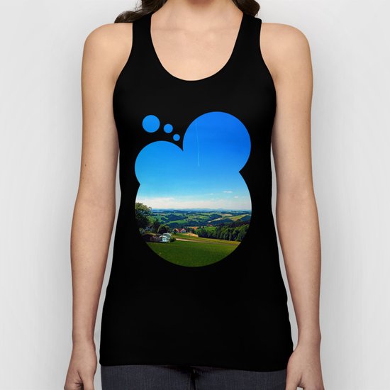 Condensation trail with some scenery Unisex Tank Top