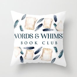 Words & Whimsy Logo Throw Pillow