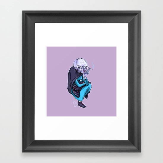 Smoker Framed Art Print