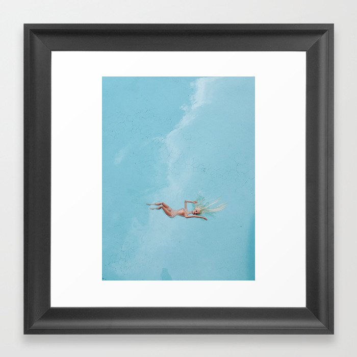 skinny dip Framed Art Print