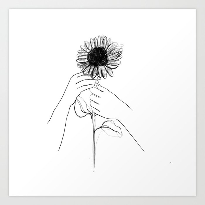 There's Still Hope Sunflower Art Print