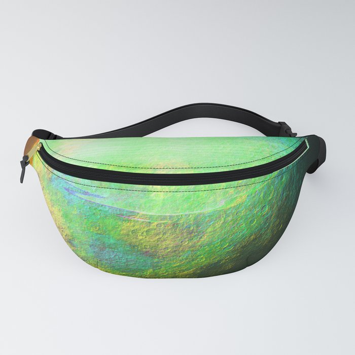 Glitch Green Planet Fanny Pack