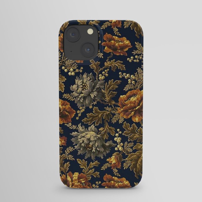 William Morris Poppy Textile Floral Tapestry Pattern iPhone Case