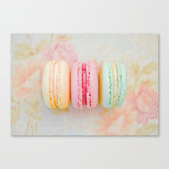 Happy Macarons Canvas Print