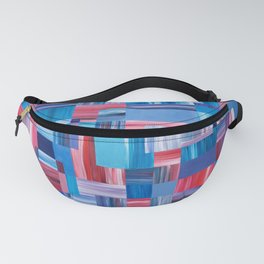 Unmixed Blue and Red Fanny Pack
