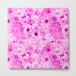 quinacridone violet floral bouquet aesthetic assemblage Metal Print
