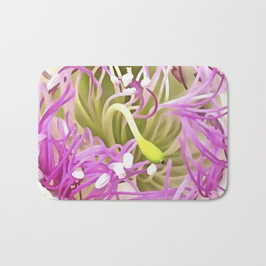 Caper Flower Blossom Bath Mat