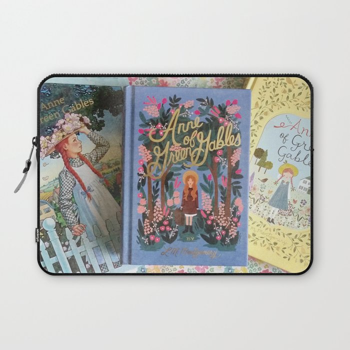 Books　by　Spindles　and　Anne　of　Apples　Sleeve　Green　Laptop　Gables　Society6