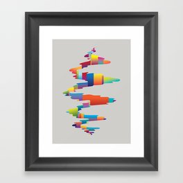 After the earthquake Framed Art Print