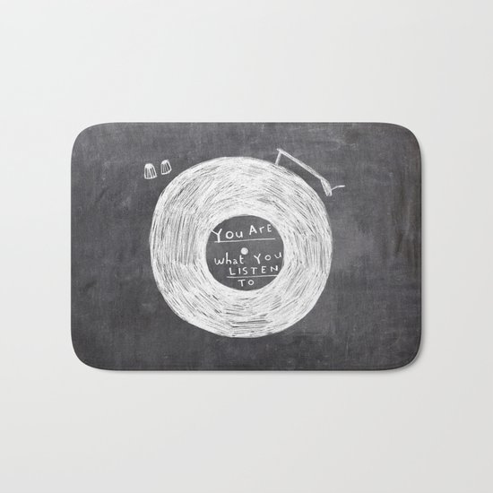 you are what you listen to Bath Mat