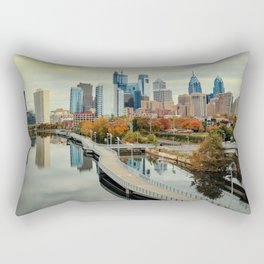 Philadelphia Fall Skyline Rectangular Pillow