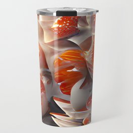 Koi Fish Abstract Aesthetic No1 Travel Mug