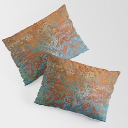 Vintage Rust, Terracotta and Blue Pillow Sham