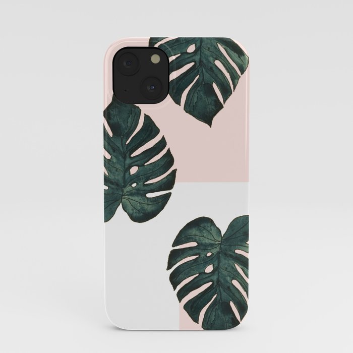 Monstera X Pink iPhone Case