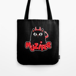 Muzifer Cat Kitten Devil Lucifer Tote Bag