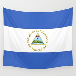 Nicaragua flag emblem Wall Tapestry