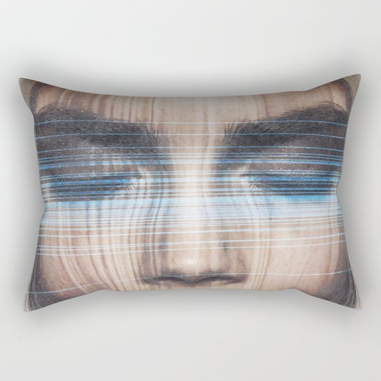 Wood Face Rectangular Pillow