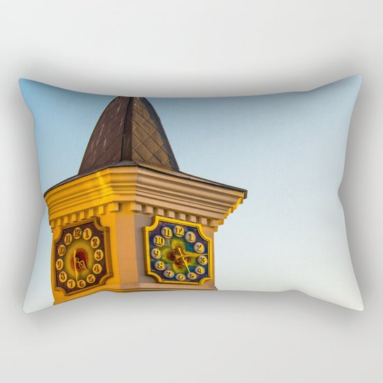 fabulous clock tower Rectangular Pillow