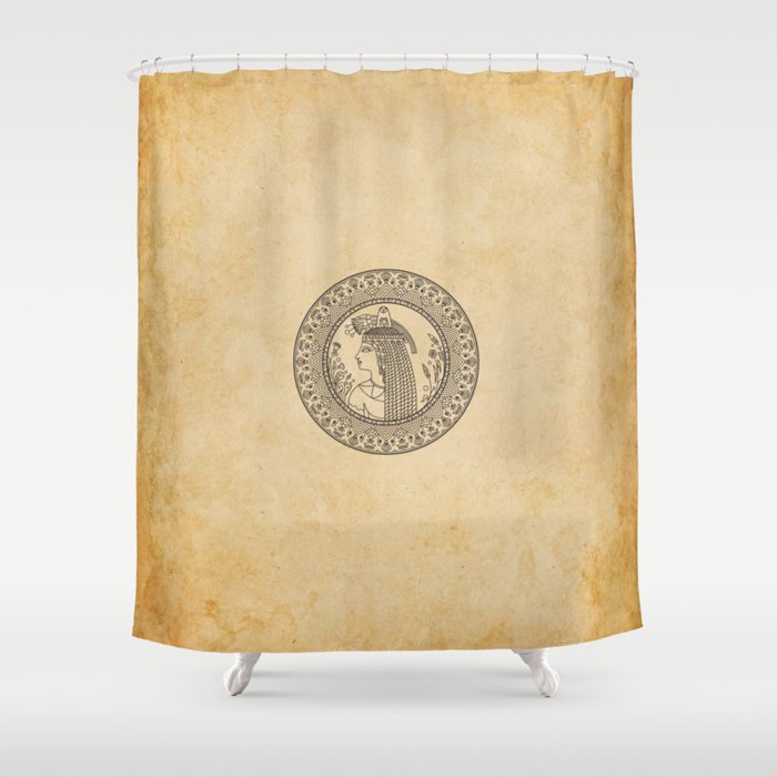 Ancient Egyptian Lady on Papyrus Shower Curtain