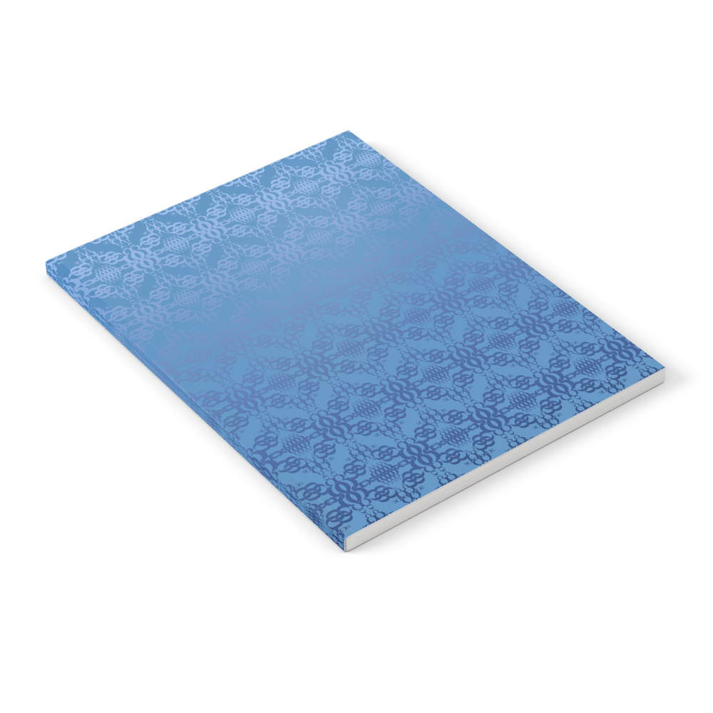 Blue Weaves Pattern Notebook by diadia