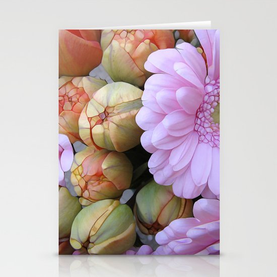 Daisy Loves Tulips Stationery Cards