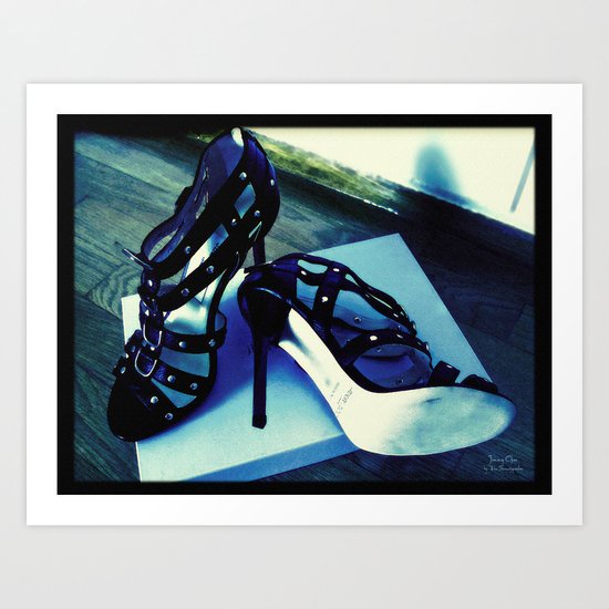 Shoes - Jimmy Choo sandals Art Print